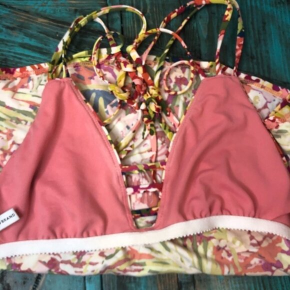 Lucky Brand Hawaiian Print Tankini Top - Picture 7 of 8